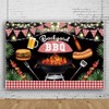 DORCEV 8x6ft Backyard BBQ Backdrop Picnic Barbecue Beer Burgers Hot