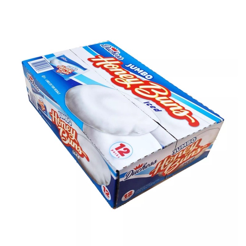 Jumbo Honey Buns **2 Boxes **Duchess Jumbo Iced Honey Buns~Total
