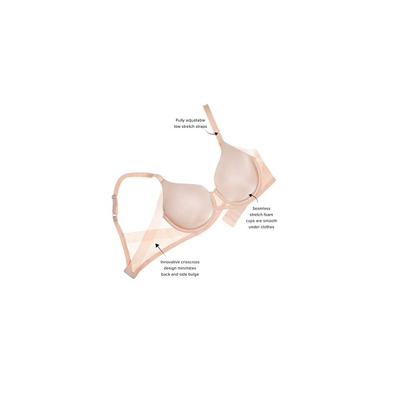 Wacoal Women's Ultimate Side Smoother Underwire T-Shirt Bra, Sand, 40C