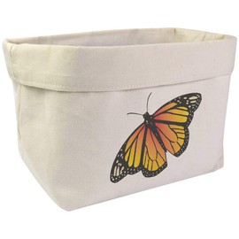Large 'Monarch Butterfly' Canvas Organiser/Storage Bag (OR00009813)