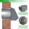 10 Inch Hooded Wall Vent Exhaust with Screen and Damper,Outdoor