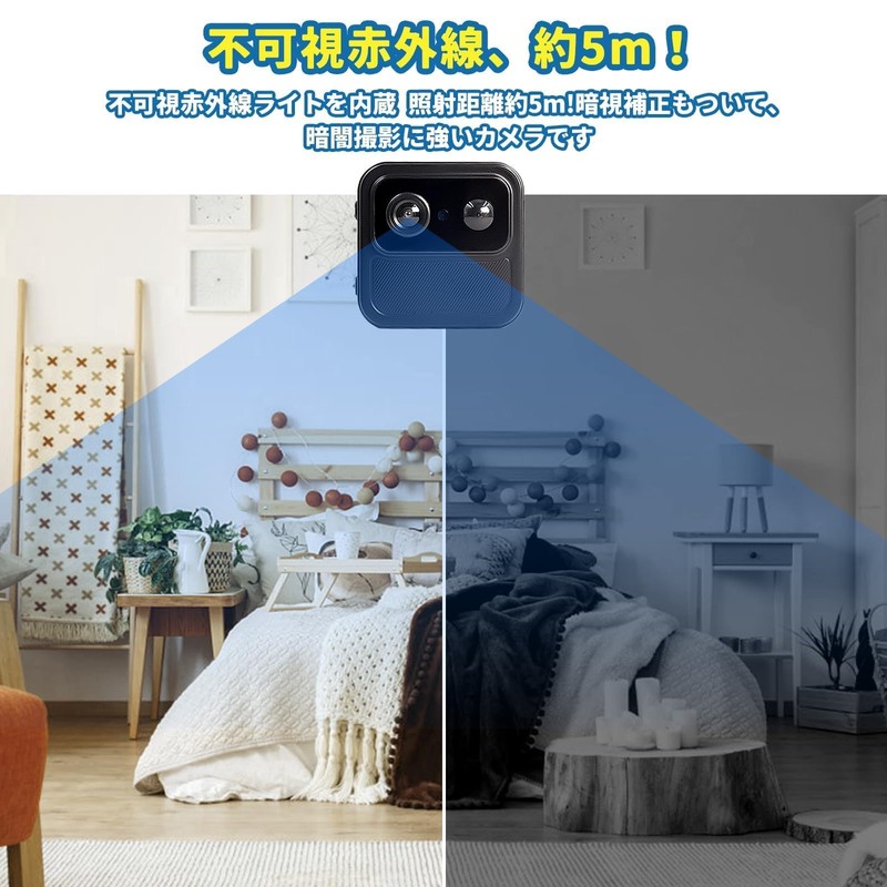 Ultra Small Camera, 4K Compatible with Smartphones, Wifi Camera, Motion