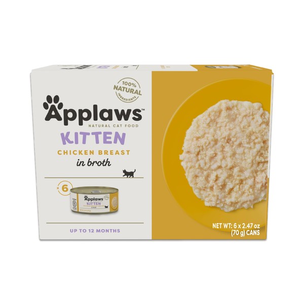 Applaws Natural Wet Cat Food, 6 Count, Limited Ingredient Canned