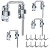 Hicarer 4 Pcs Sliding Glass Door Lock French Door Latch