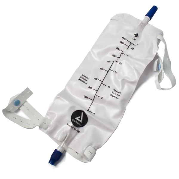 Dynarex Urinary Leg Bags Sterile, Large, Case of 48