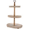Primitives by Kathy White Oval Decorative 3-Tiered Tray