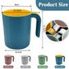 NAROSEBE Set of 4 Coffee Cups Plastic Cups Set 450