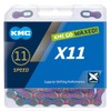 KMC X11 Waxed 11 Speed Chain, Aurora Blue, 118 Link