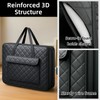 JJRING 18x24 Quilting Portfolio Bag, Lightweight Black Art Canvas Portfolio