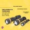 Vellcom Triple Rubber Torch Pack Three Pack - Home, Bag