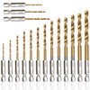 SeonFook 16 Piece Drill Bit Set, Hexagonal Shaft, Drill 0.06