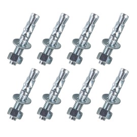 Metalsuberg 1/2"x3" Wedge Anchor by Zinced of Heavy-Duty Fastener for Cement and Concrete (8pcs Pack)