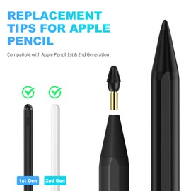 Black Replacement Tips for JAMJAKE K10 Stylus Pen (4 Pack)