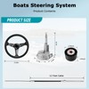 LOSCHEN Marine Steering System, 12 Feet Cable Outboard Steering Kit