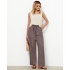 GRAPENT High Waisted Pants for Women Linen Pants Women Wide