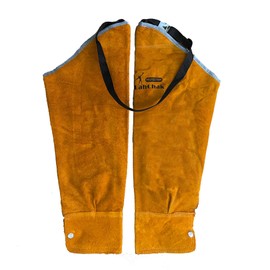 Leather Welding Sleeves with Adjustable Shoulder Strap, Heat & Flame Resistant Arm Protection Sleeves, Cowhide Welding Work Sleeves