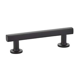 Emtek Freestone Pull Available in 6 Sizes and 6 finishes - 86456US19 - (Center to Center 8") - Flat Black (US19)