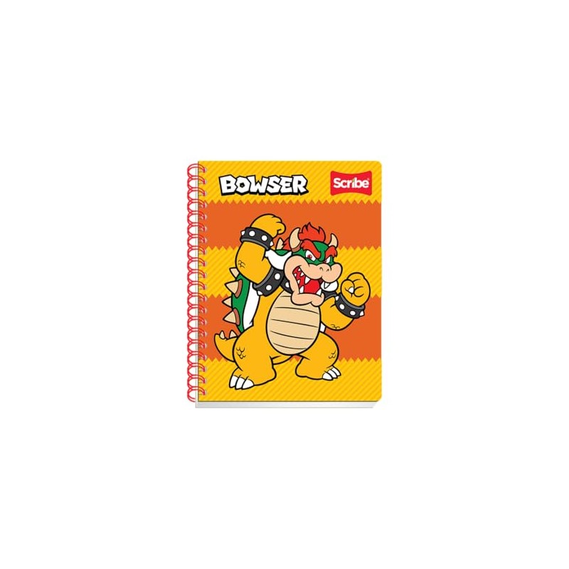 Scribe, Mario Bros®, Cuaderno Profesional, Pasta Semi Rígida, Espiral Doble,
