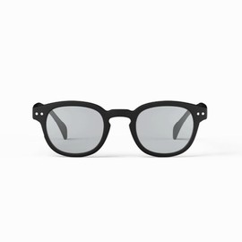 Ijipiji Sunglasses Light Color #D Model Boston (Black/Light Gray)