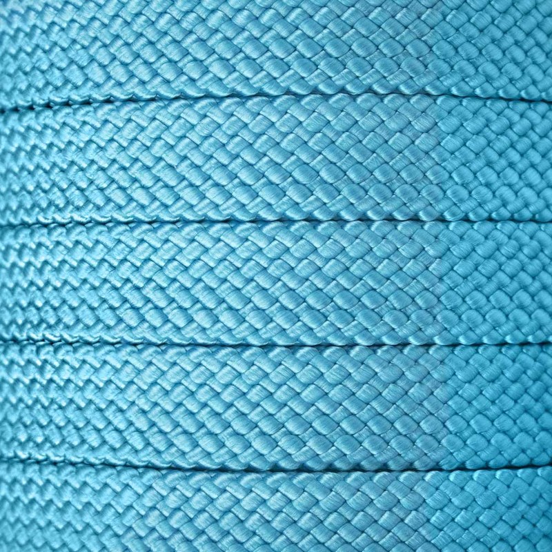 Aqua, 50 Feet, 1 Inch PolyPro Rope - Flat Hollow