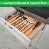 Besilord Expandable Utensil Organizer Silverware Organizer for Kitchen Adjustable Utensils