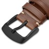 WOCCI 20mm Vintage Leather Watch Straps with Black Buckle, Replacement