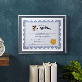 Best Paper Greetings Award Certificate Paper - 48 Sheets, 8.5 x 11 in, Blue Floral Border - Recognition Certificates with Lines & Sections, 48 Gold Foil Seal Stickers