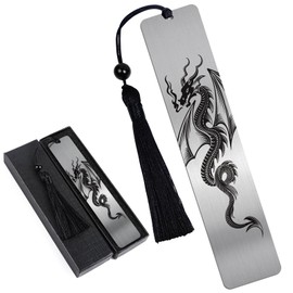 Berirexrion Dragon Bookmarks for Men - Fantasy Metal Bookmark Book Accessories School Office Supplies Gifts for Bookish Book Lover Women Teacher Book Page Marker for Students Birthday Christmas Gift