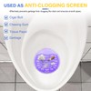16 PACK Urinal Deodorizer Screen with 100 Gloves-3D Wave Anti-Splash