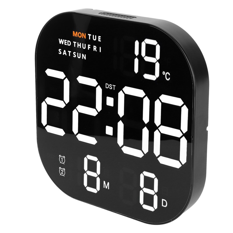 Digital Clock Large Screen LED USB 5V Remote Multifunctional Temperature