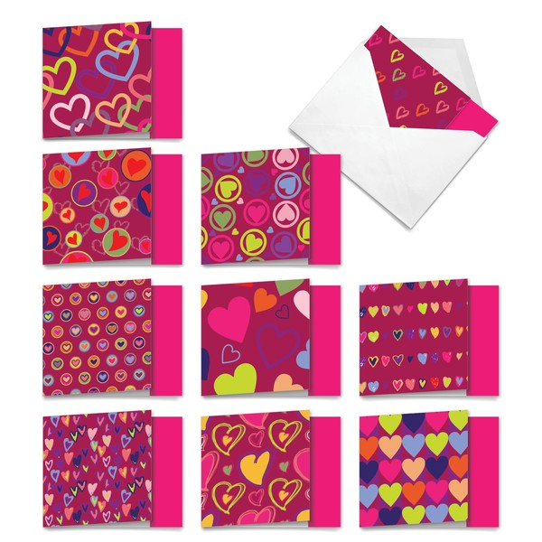 The Best Card Company MQ5652VDG-B1x10 Box Set of 10 'A