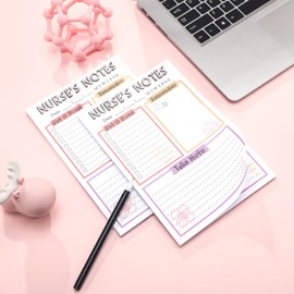 Fainne 2 Pack Nurse Notepad, 50 Sheets/Pad, 5.9 x 8.7 Inch To Do List Note Pad Appreciation Gifts for Notes Tasks Appointments