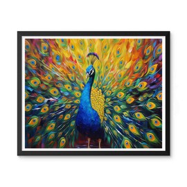 Natuyalo Peacock Paint by Numbers Kit for Adults - Animal Paint by Number on Canvas Without Frame, DIY Acrylic Painting for Ideal Gift Home Wall Decor (16x20 Inch)