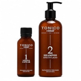 Tonico Vittale | Kit 2, Tónico Y Shampoo Para Cabello Lacio | Crecimiento, Reparación Y Fortalecimiento Capilar | Hidratación Y Suavidad | Fórmula Nat