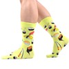 MAKABO Colorful Funny Men's Crew Socks, 6 Pairs Food Pattern,