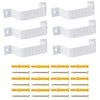 Downspout Strap 2x3 Leader Strap 2x3 6pcs (White)