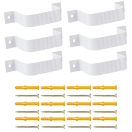 Downspout Strap 2x3 Leader Strap 2x3 6pcs (White)