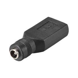 sourcing map USB Female to DC 5.5 x 2.1 mm DC Female Adapter USB Connection Black