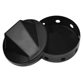 ZONADAH Box Smoker Box 7.6x4cm Outdoor BBQ Stove Burner with Lid Wood Chip Smoker Box Meat Smoker Tray Grill Smoker Tray for Charcoal and Propane Gas Grill