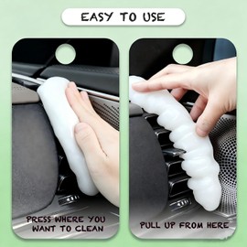 Gel de limpieza para limpiador de coche, kit de limpieza de ventilación de aire para automóvil, limpieza de polvo, masilla, accesorios universales para coche, limpiador de interior de coche, limpieza