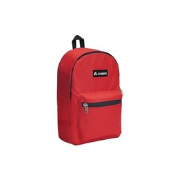 Everest Luggage Basic Backpack, Red, Medium