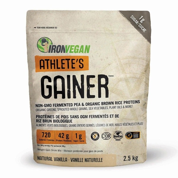 Iron Vegan Athlete’s Gainer Natural Vanilla 2.5kg