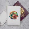 Azeeda 'Tree Frog' Passport Cover & Luggage Tag Travel Set