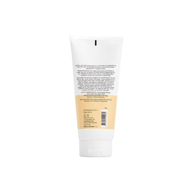 Natio Sensitive Skin Sunscreen SPF 50+ 200ml