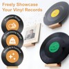 twinklemon 8PCS Vinyl Record Shelf Wall Mount Album Record Holder