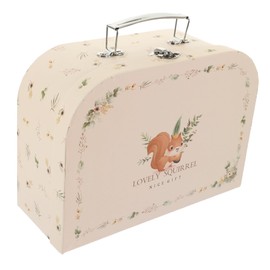 TOPPERFUN Portable Storage Box Party Paper Suitcase Suitcase Box Cardboard Storage Box Travel Suitcase Decorative Cardboard Box Flower Storage Box Wedding Gift Container