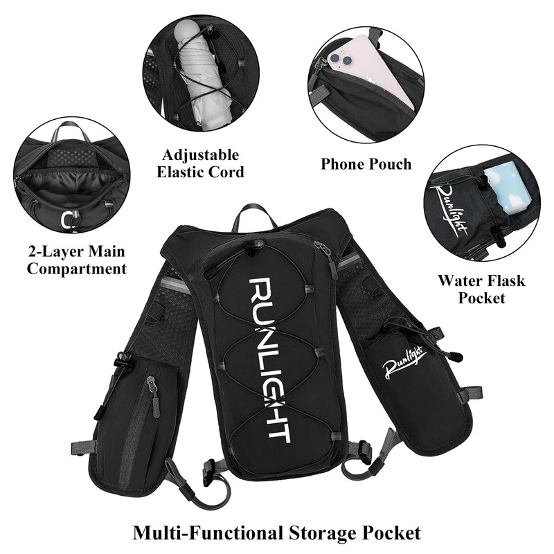 Runlight Hydration Backpack Running Vest for Men Women Hydration Pack