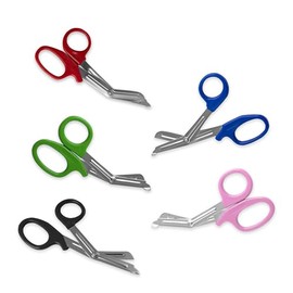 Utility Bandage Tuff Cut Scissor irst Aid Nurse Paramedic Emergency EMT Nursing Scissor Students Trauma Shears 5.5" & 7.5" Pack of 2 (Green, 5.5" (pack of 2))