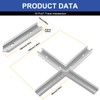 SeekLiny 16PcsT-Track Intersection for Woodworking with Screws,Double-Cut Jig Profile Universal