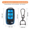 QBUC Car Key Case for VW, TPU Dustproof Key Box,